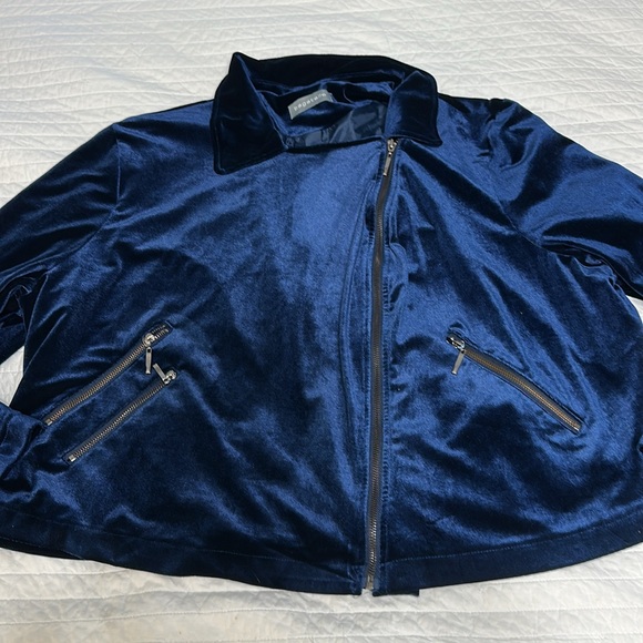 Bagatelle moto  biker dressy  Jacket 3x velvet euc - Picture 4 of 5